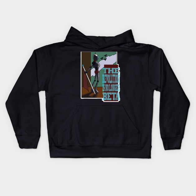 Robot Uprising Kids Hoodie by theartfulscientist